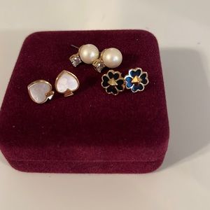 3 pairs of Kate Spade Earrings!